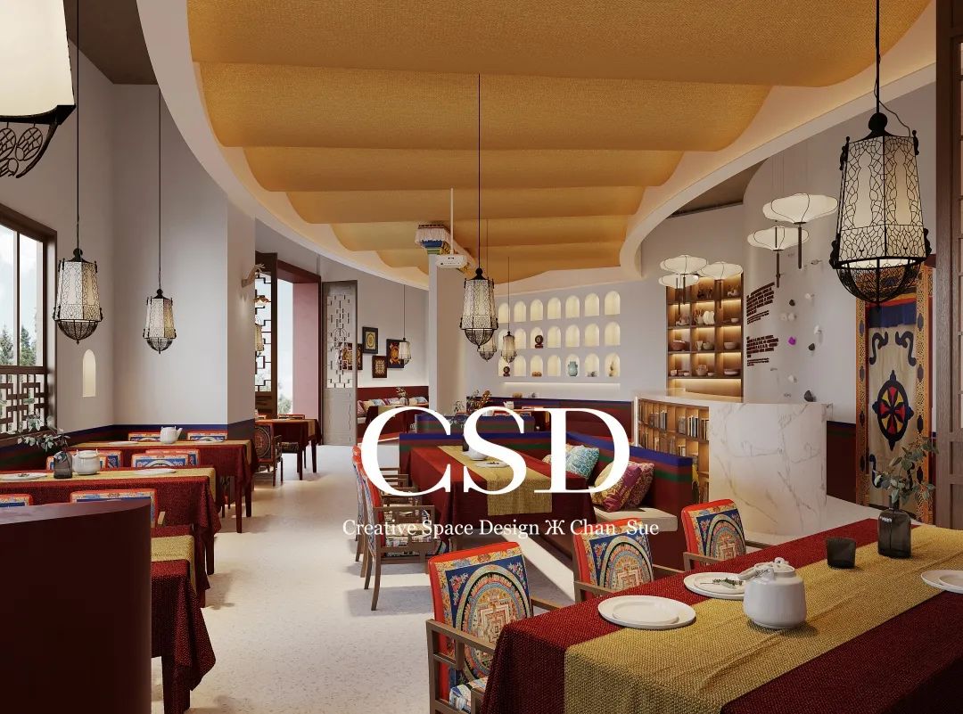 藏式主题餐厅·林卡仓丨中国长沙丨CSD建筑设计-63