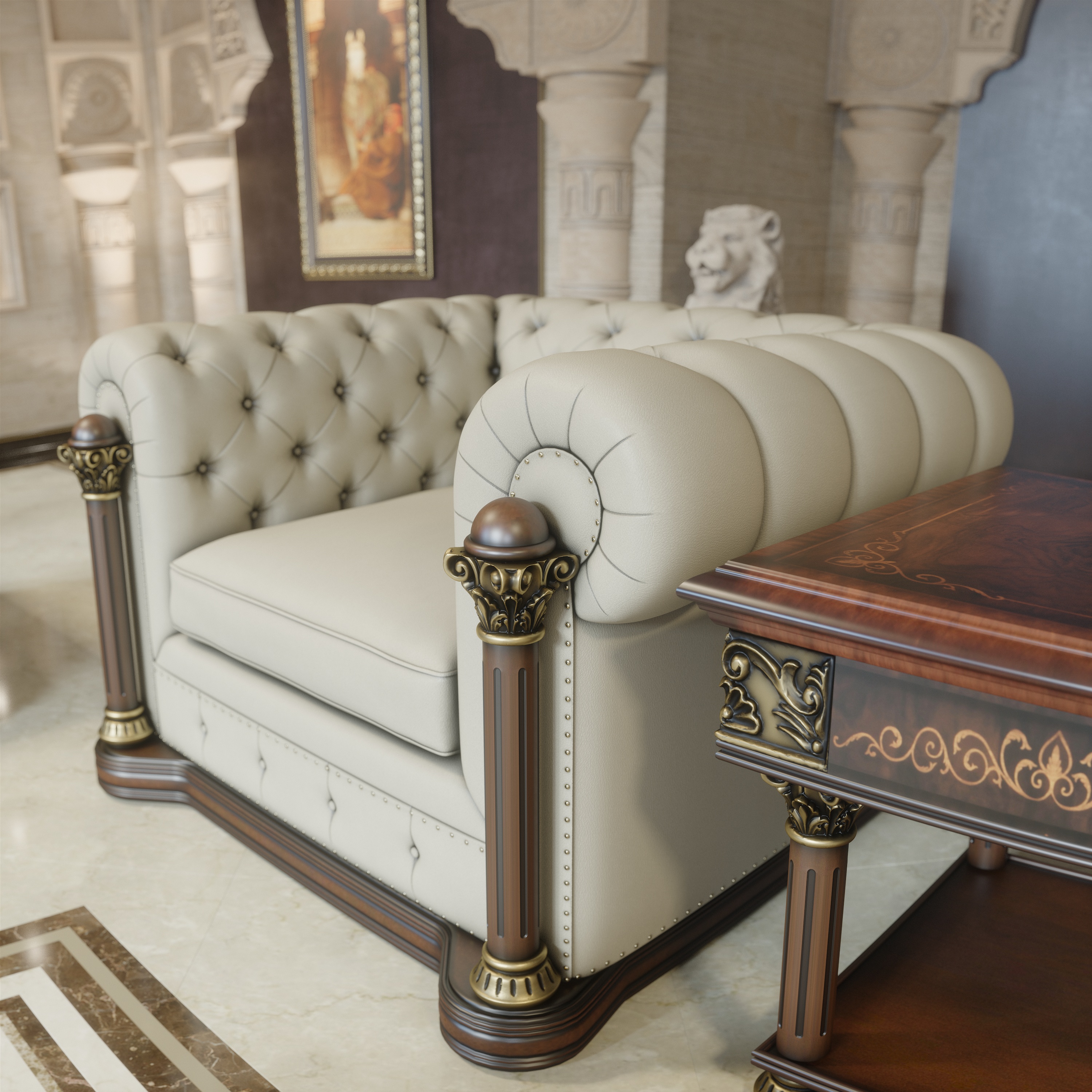 帝国行政办公桌套装丨土耳其丨NarimanAkhad-13