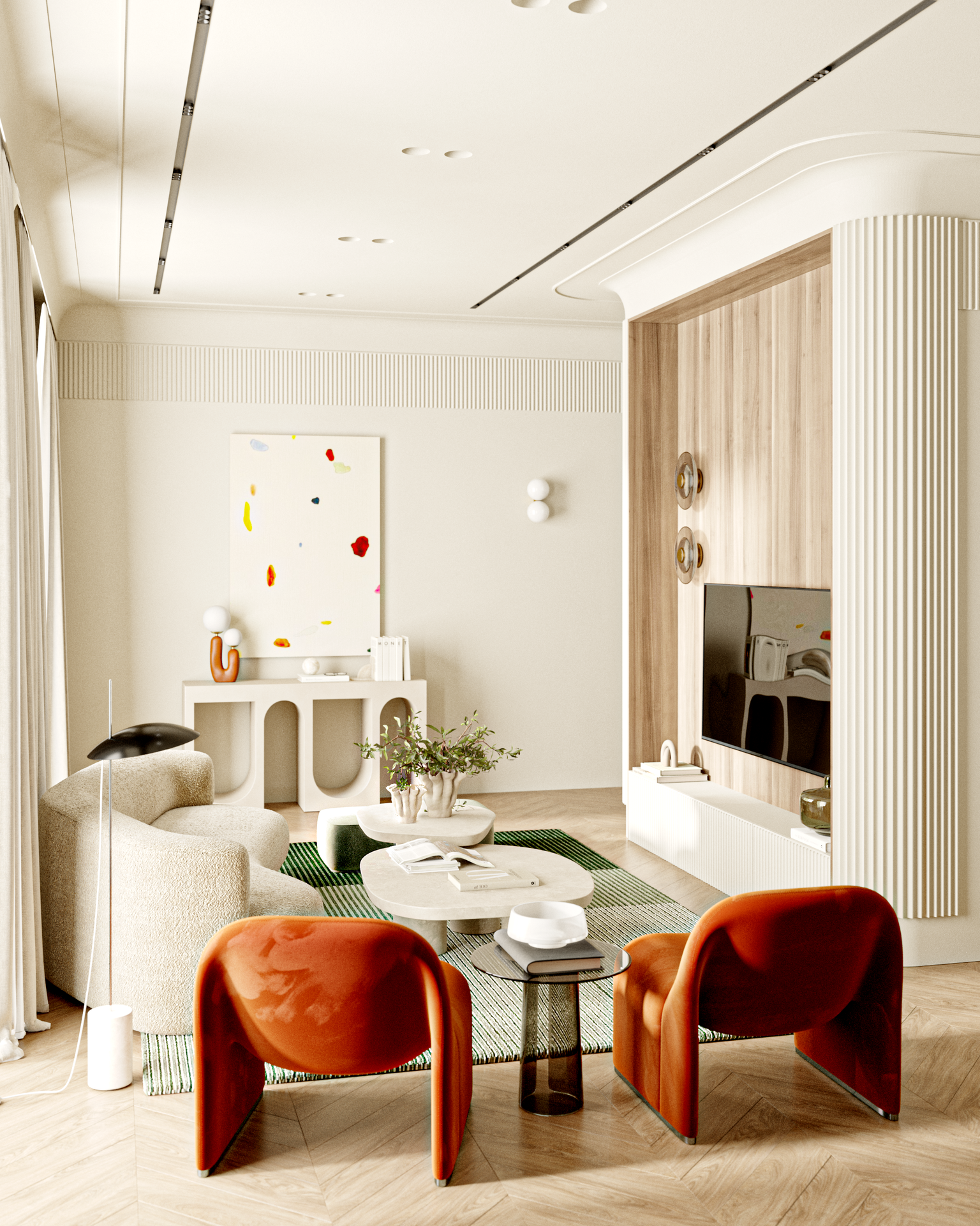 欧式二居室室内设计丨Attico Interiors-8