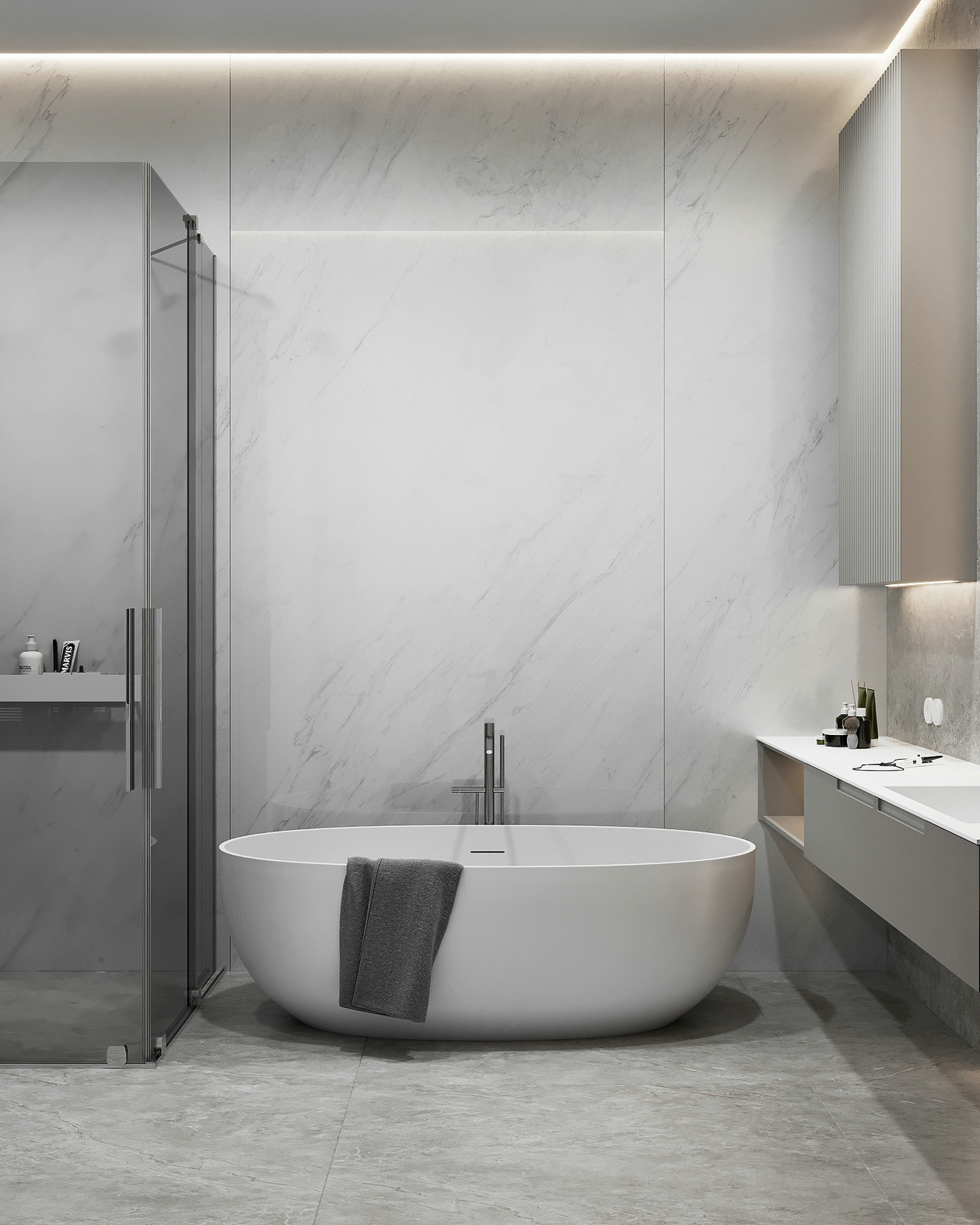 高级灰色系公寓设计 超高级！-23