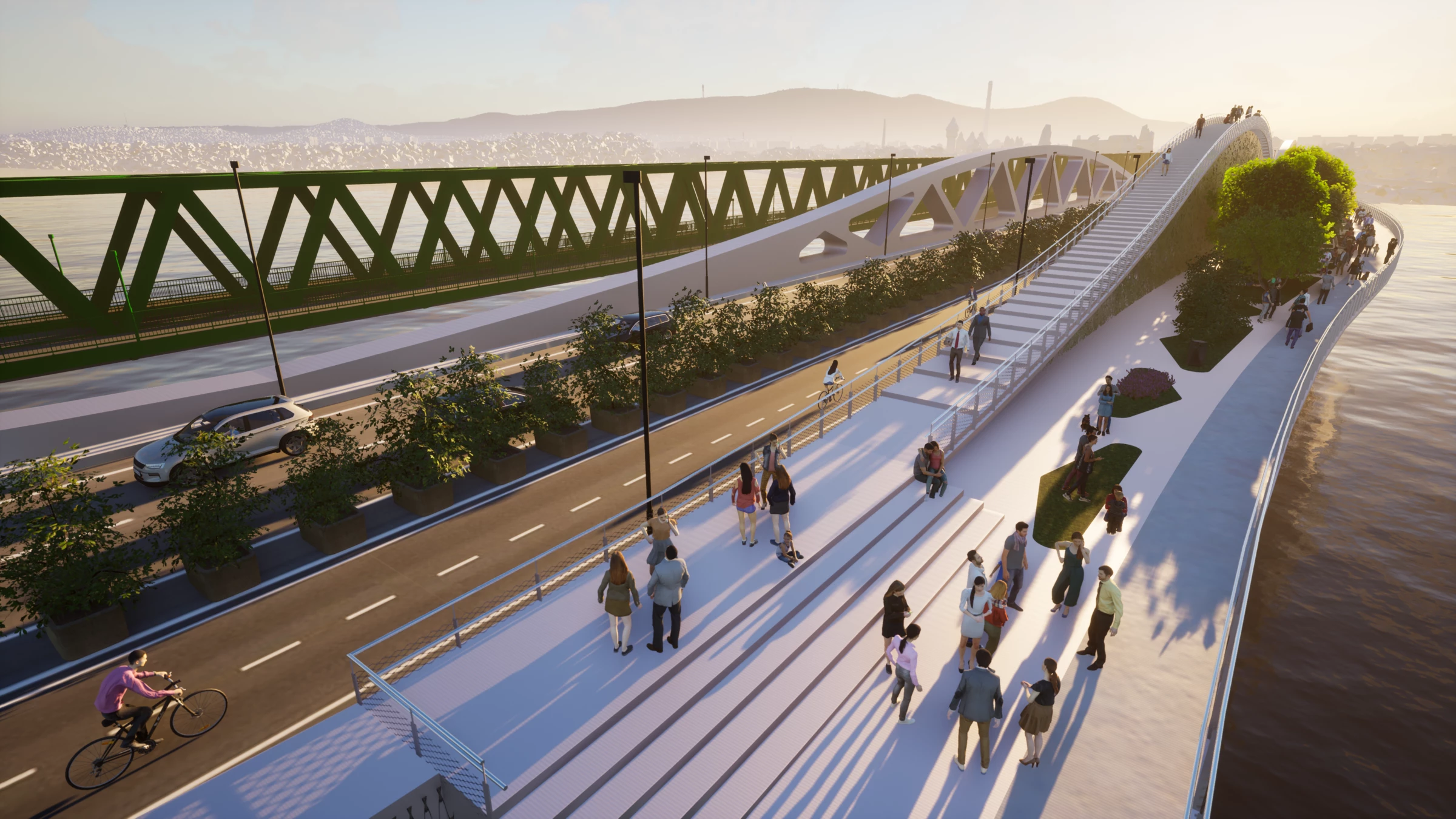 Chameleon 城市桥梁丨匈牙利布达佩斯-39