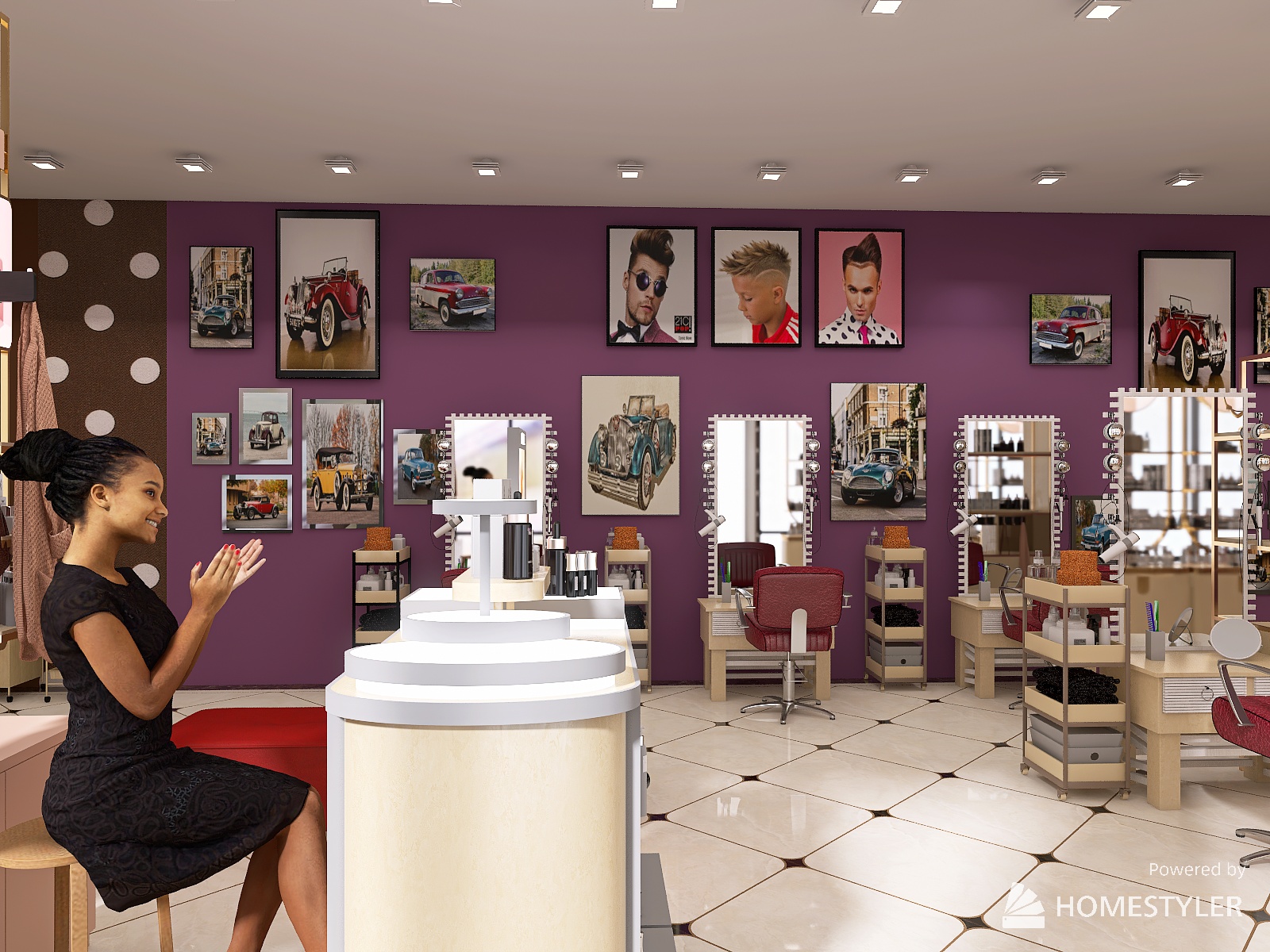 Дизайн-проект Семейной парикмахерской-1