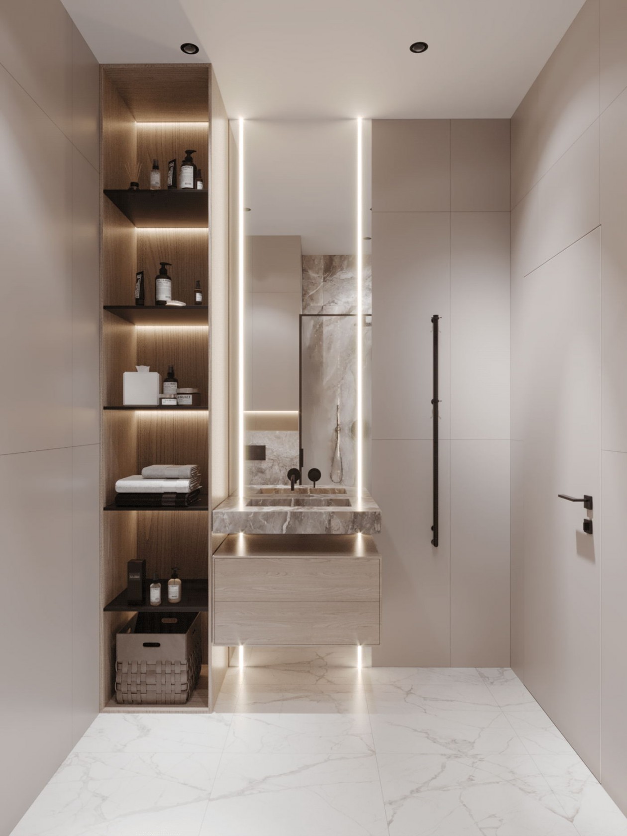 90㎡ 白色系空间设计-19