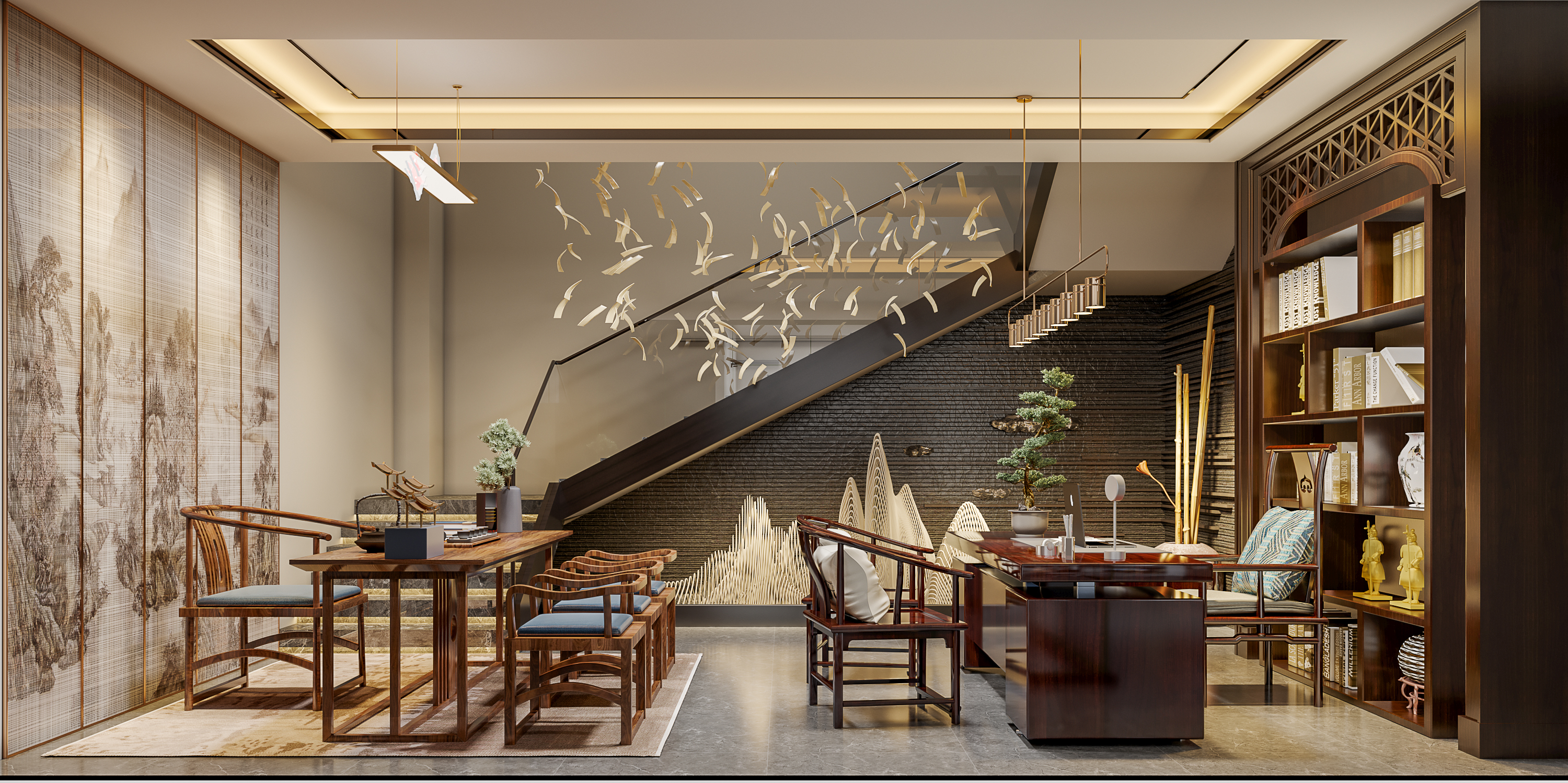 办公室空间设计造境空间丨一家专业做工装,展厅的设计工作室-16