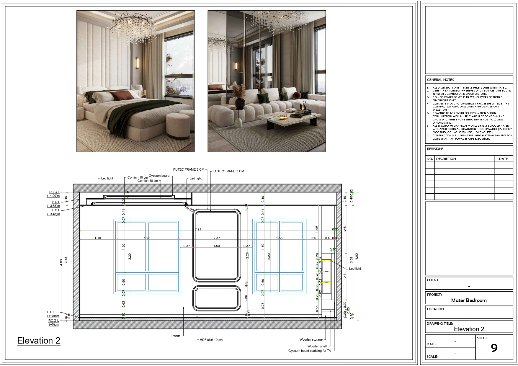 Working Drawings Of Master Bedroom-3