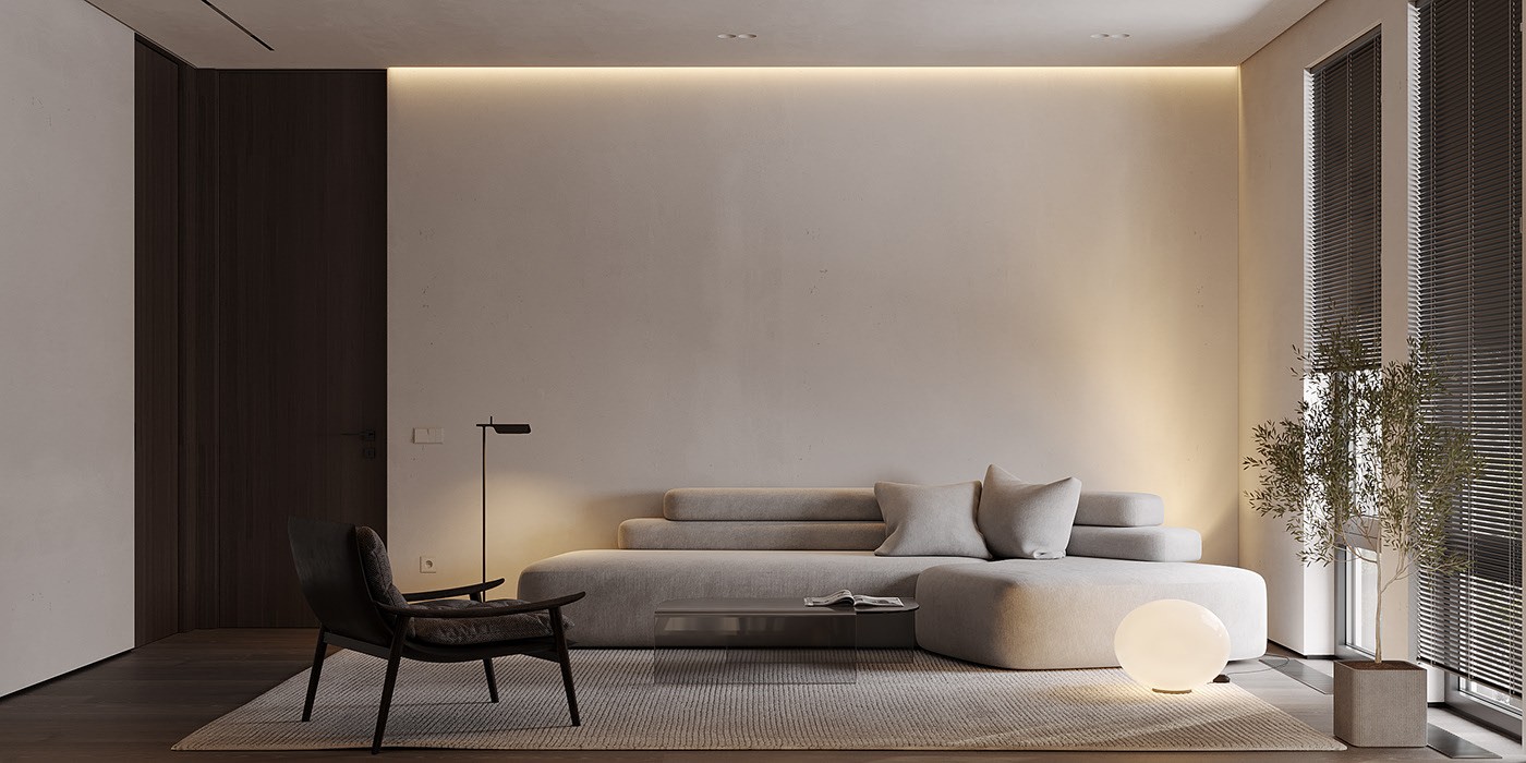 高级灰色系小空间公寓设计 超精致！-1