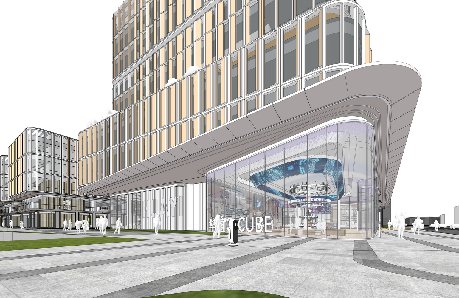 华谊总部办公楼SU模型-3