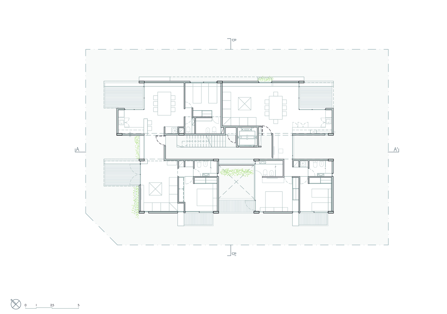 阿根廷 Ocampo 建筑 · 旋转式公寓设计丨阿根廷布宜诺斯艾利斯丨Estudio Morton 51st-55