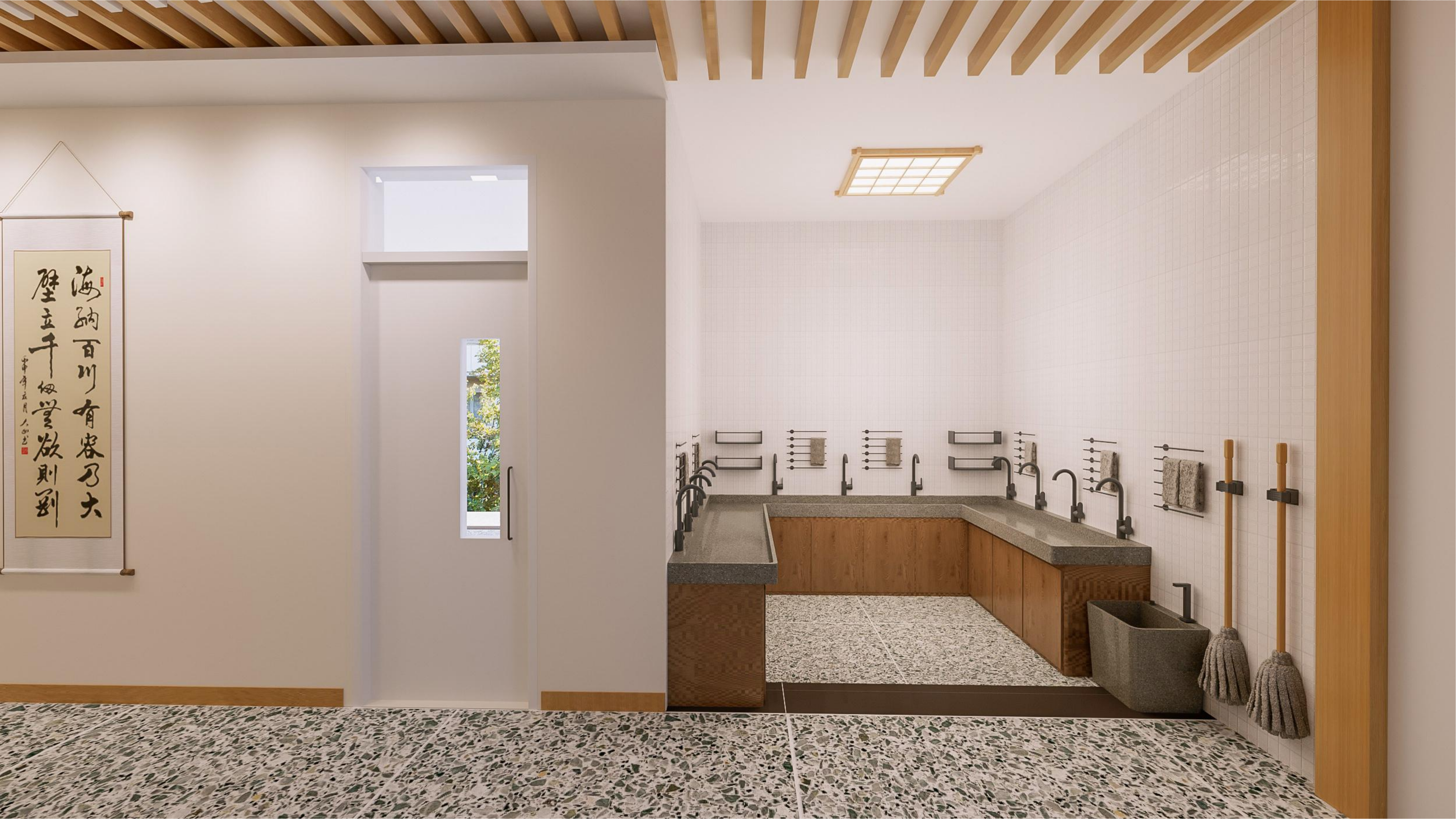 某学校书法走廊设计-0