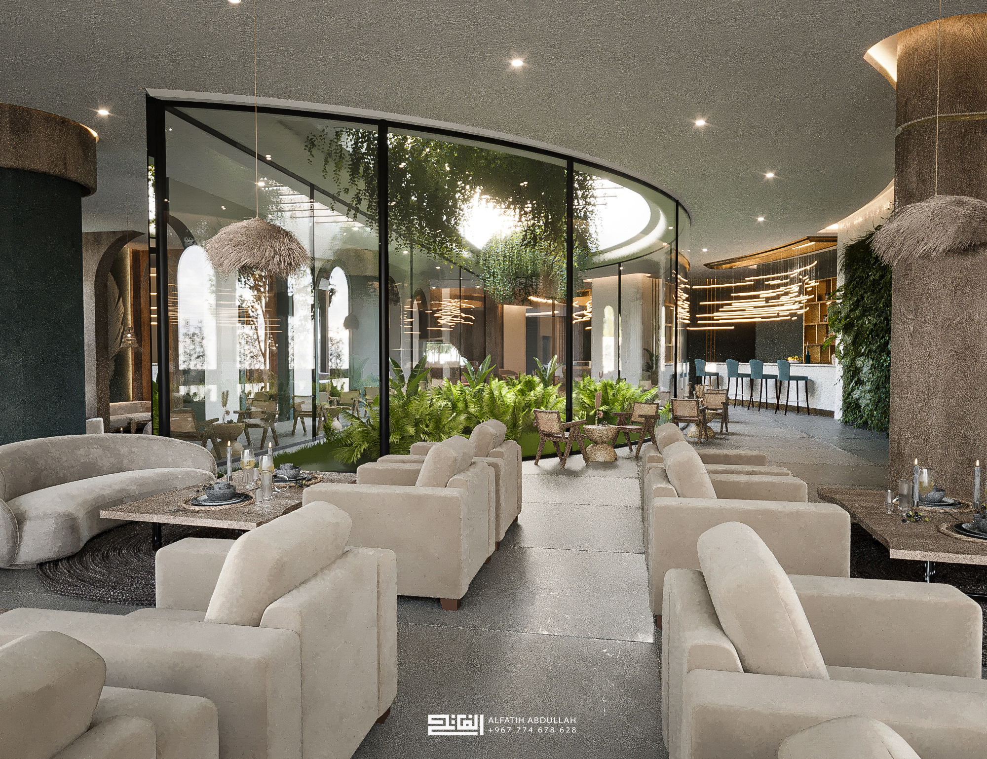 Suhail 酒店餐厅和接待处设计丨也门-11