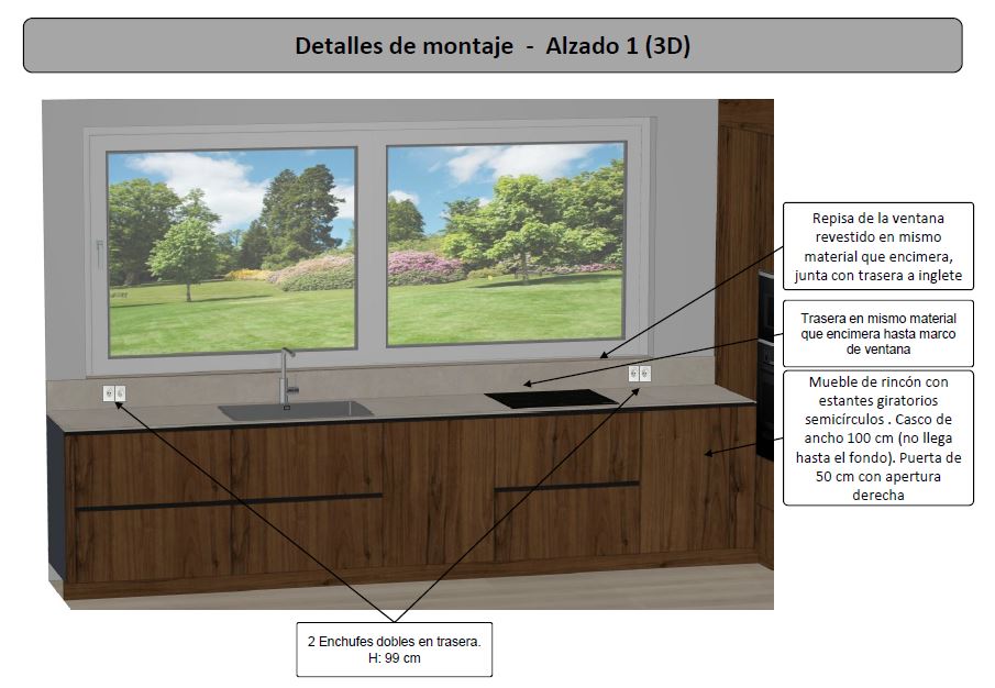 Cocina y salón integrados (50 m2) en Chalet de Aravaca-35