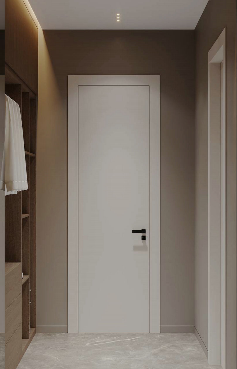 胡桃木与黄色打造的优雅空间-21