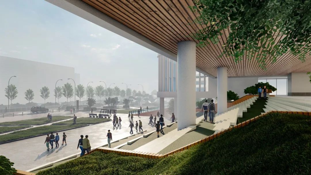 深圳第十五高级中学“垂直书院”设计融入自然，打造活力校园-38