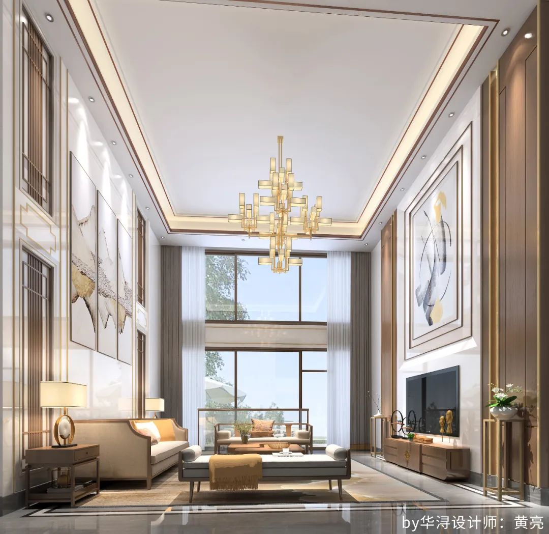 广州 320㎡四季如画别墅,新中式生活美学典范-14