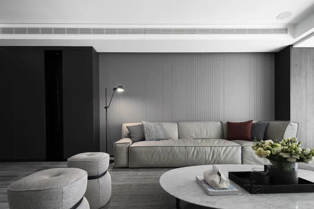 极简之色 · 温润优雅的绒面灰空间丨温州华派装饰工程有限公司-7