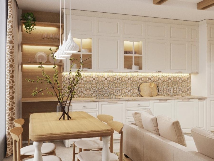 Cozy country城市公寓室内设计丨乌克兰基辅-25