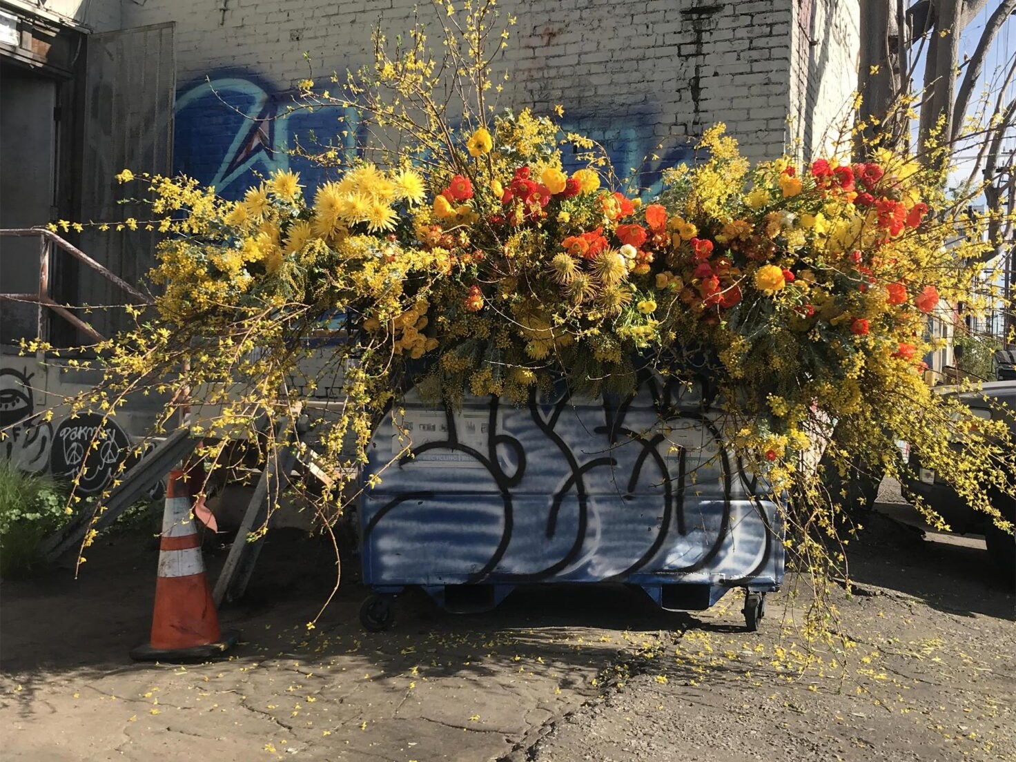 纽约街头花卉艺术装置-3