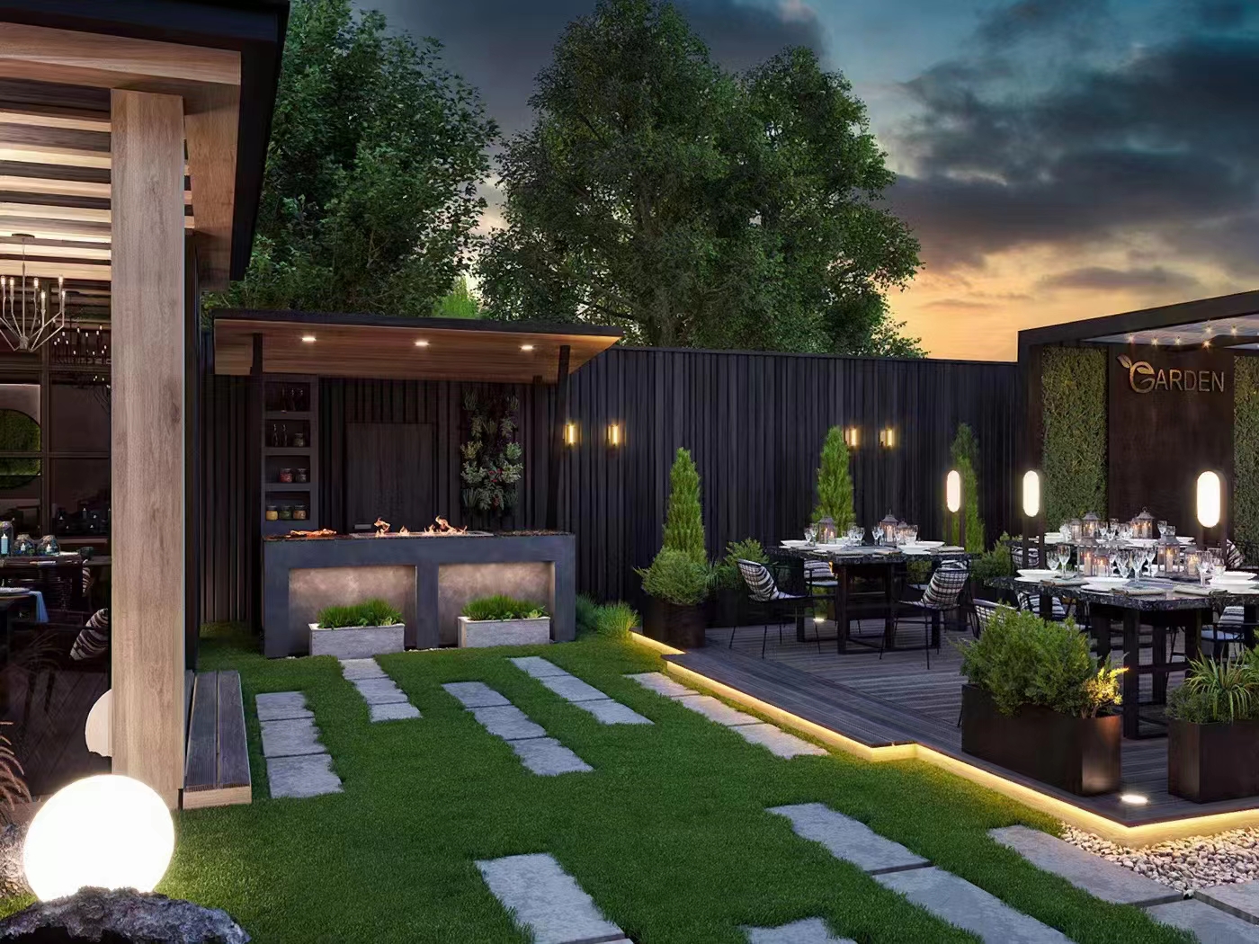 户外餐厅|美味佳肴,家人共享-4