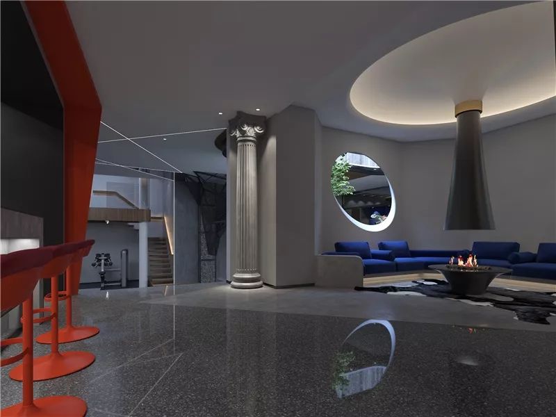 中海铂宫私宅别墅——现代简约与蒙德里安的完美融合-18