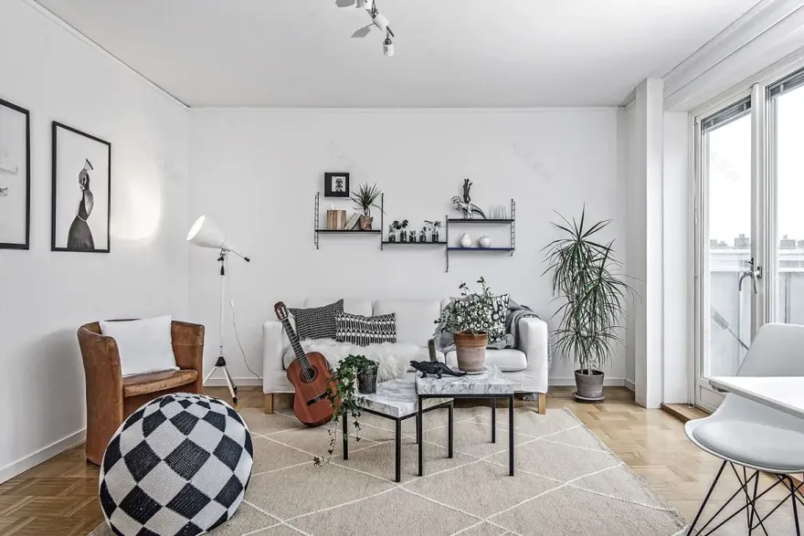 春日阳台休闲时光——45 平米小公寓的惬意设计-1