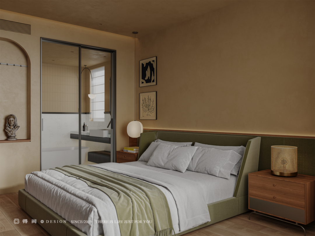 得间设计丨107㎡中古风二人世界，于平凡生活中拿捏住电影里的高级感-111