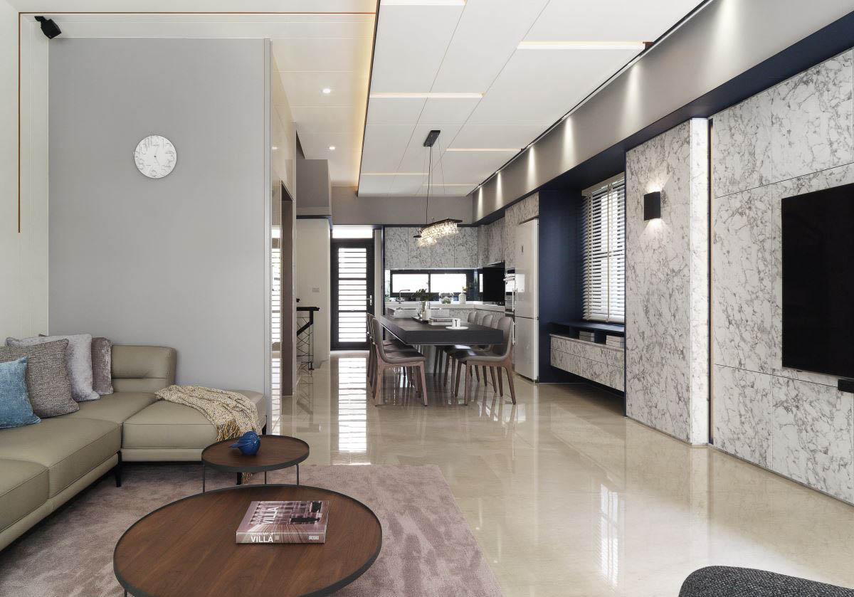 155㎡现代风格住宅  欣磐石建筑空间规划事务所-7