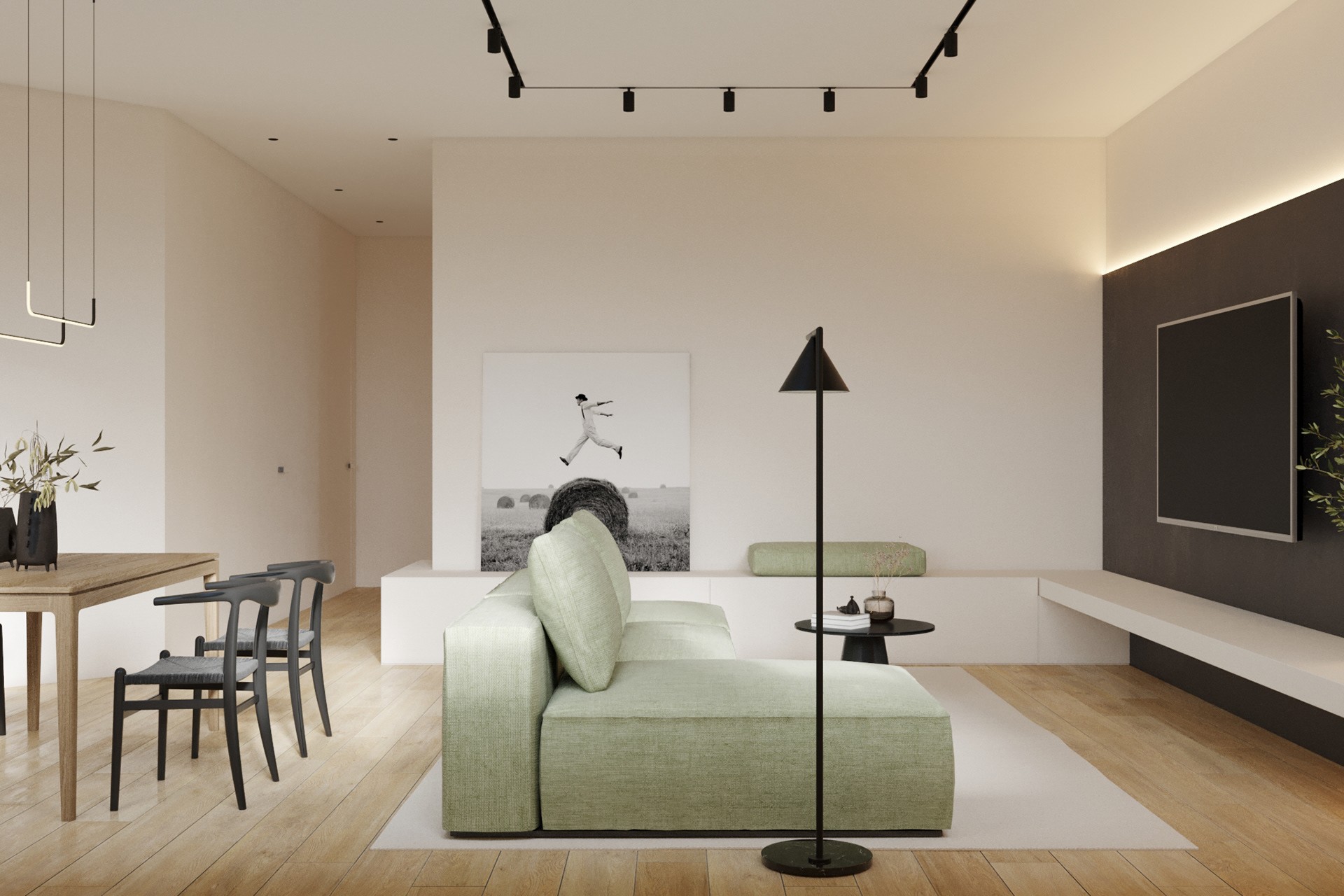 原木与绿色打造清新舒适居住空间-5