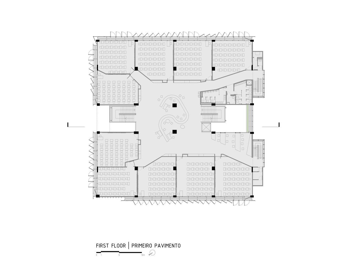 巴西 Bradesco 基金会学校 | 旧建筑新生命，垂直校园的绿色创新-95