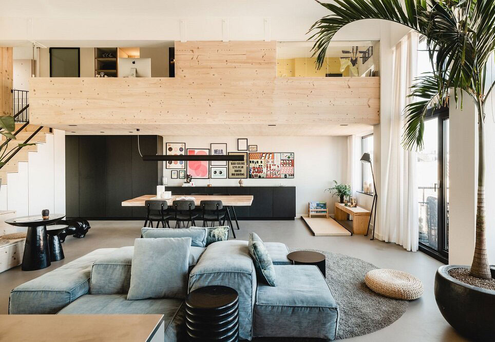 "阿姆斯特丹前学校改造的木质阁楼美居"-10