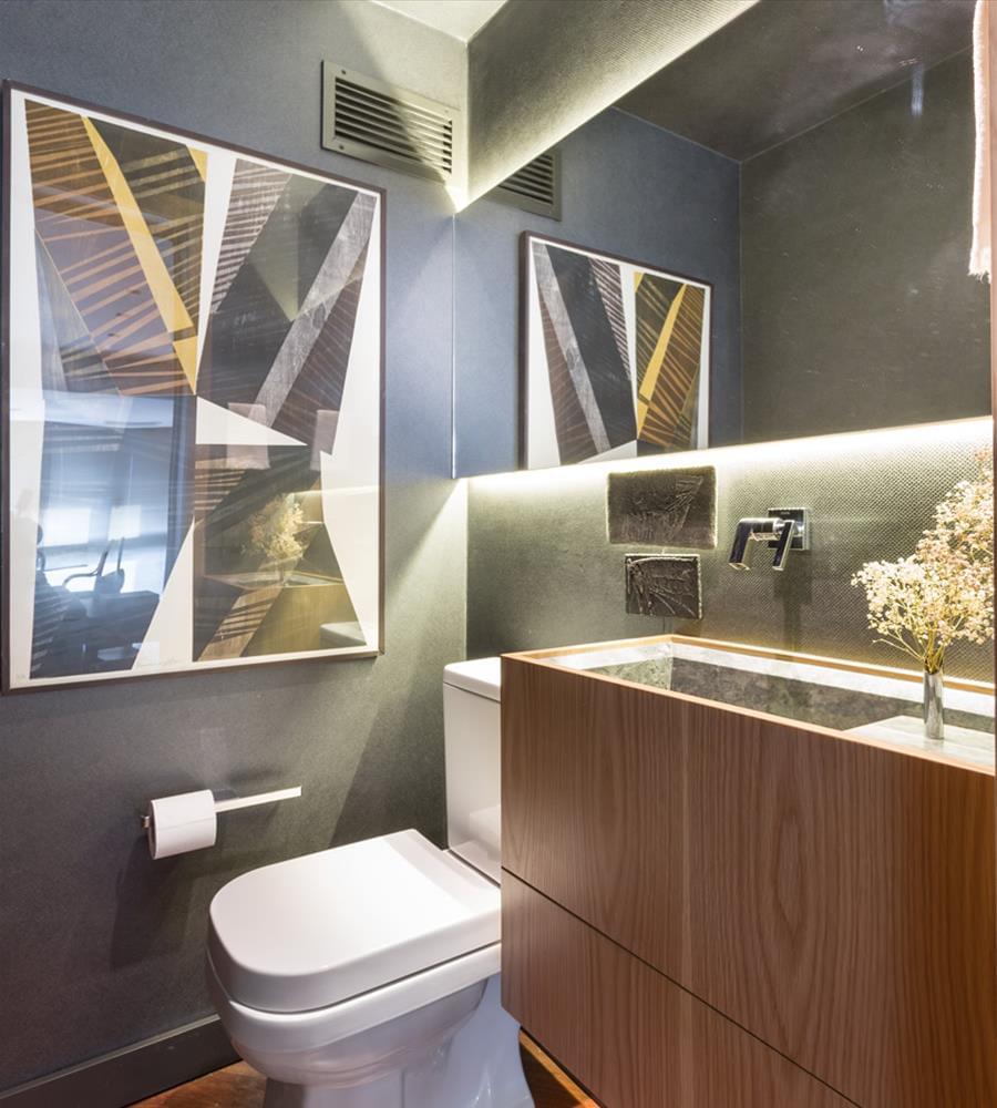 藏品公寓 | 隐秘优雅,木质雕塑的惊艳设计-9