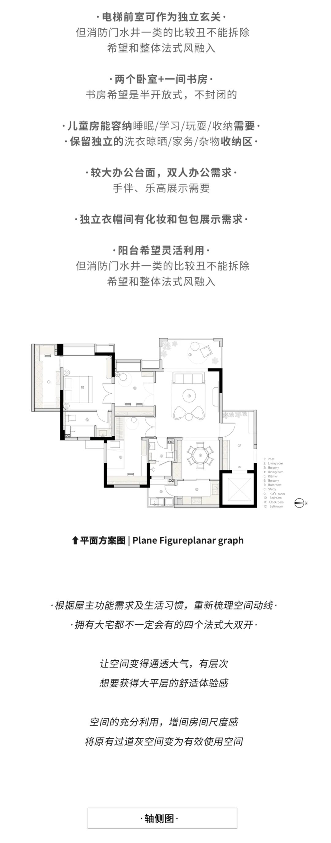 虫工设计「 95后法式浪漫家 」看100平如何装下四个双开门-2