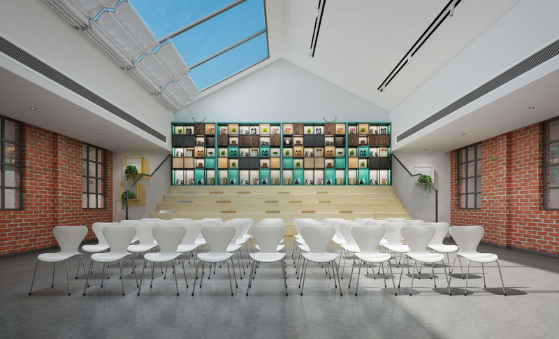 佳美纸厂孵化器 | 现代工业风格的共享办公空间设计-14