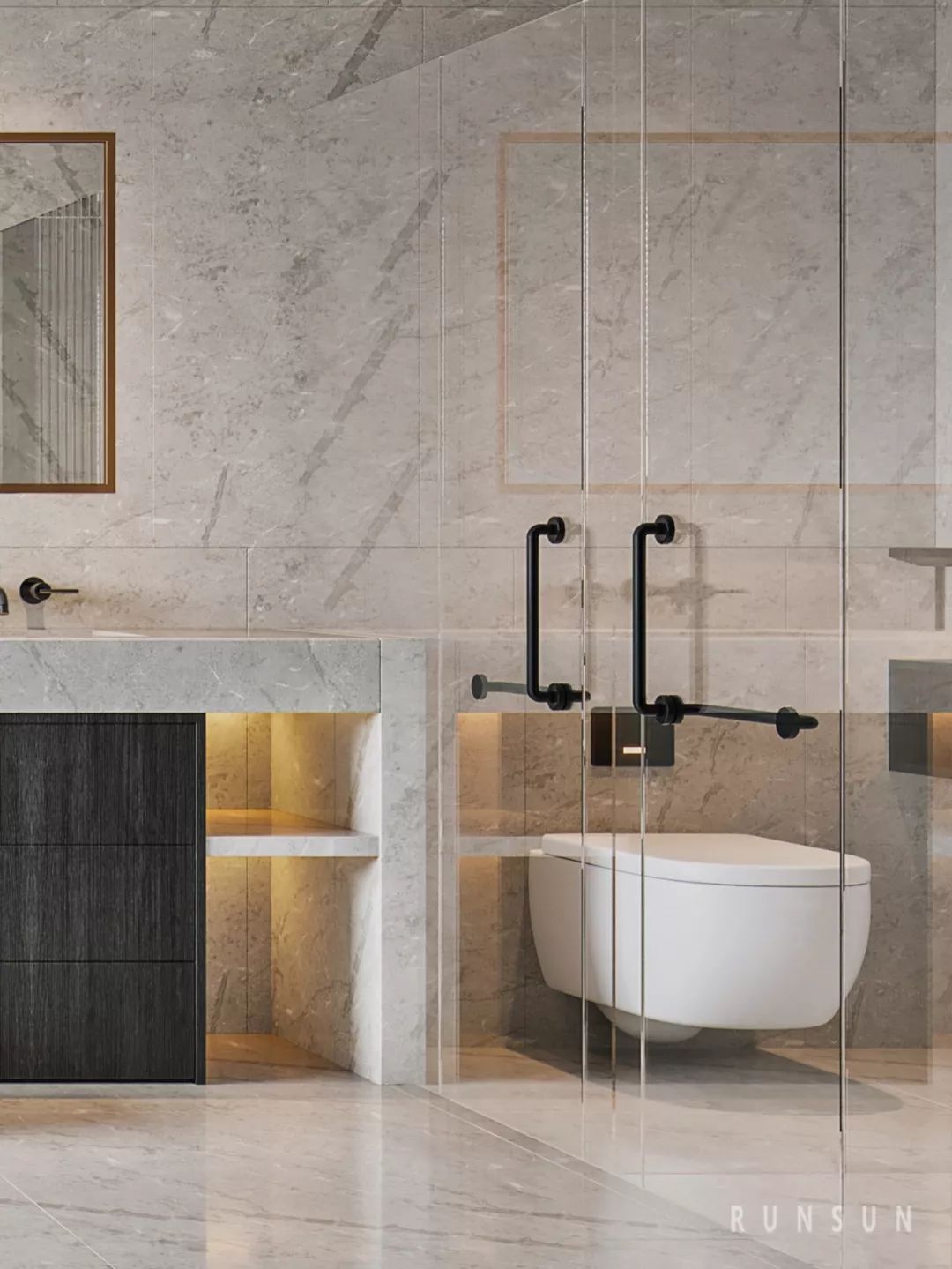 都市新贵之暗色迷迭香 | 朗石设计打造独特归家空间-41