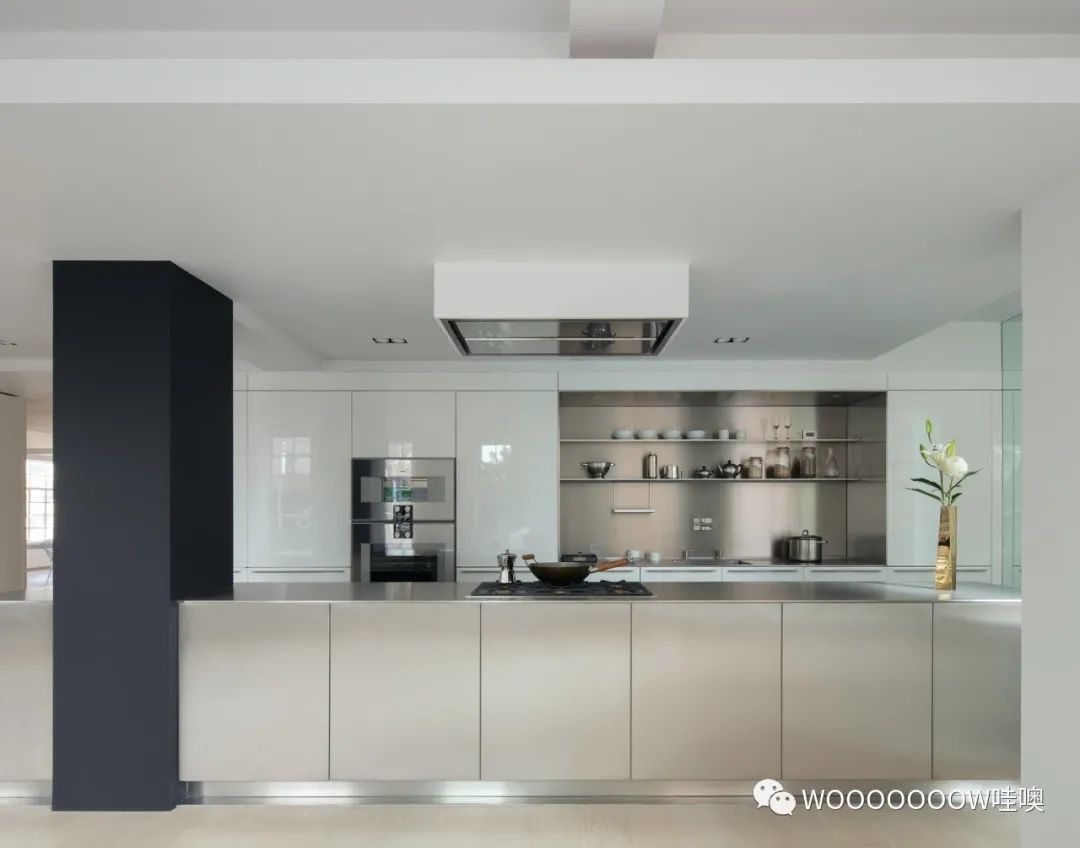 纽约 Central Park West Penthouse，极简自由流动空间-7