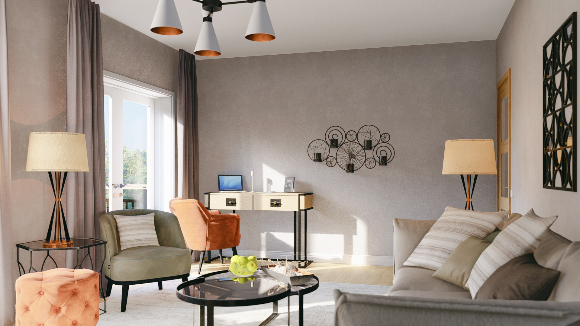 Project for new real estate in the suburbs 2.-4