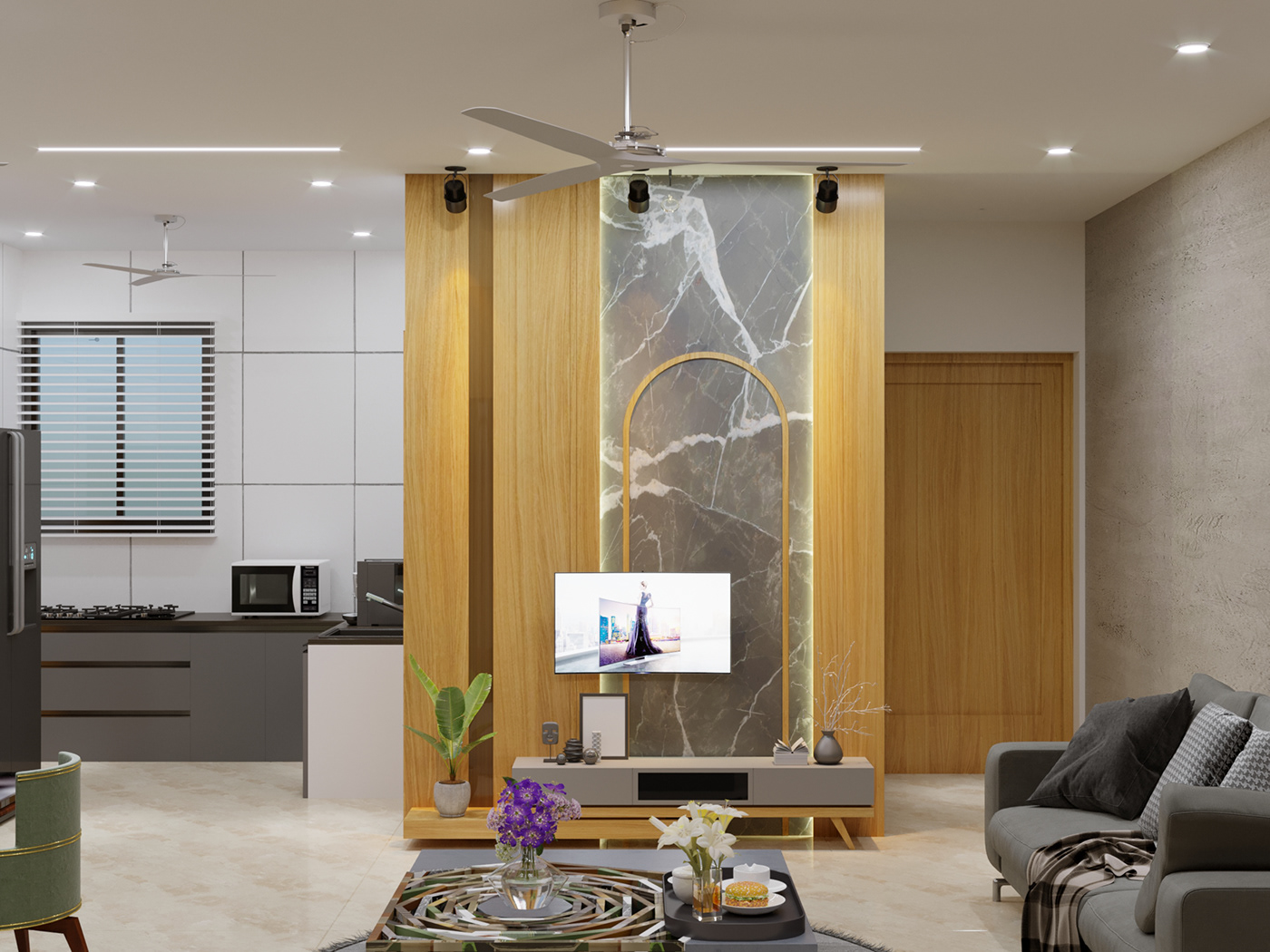 Anastasiya Gushchina丨平层丨MILAN HEIGHTS FLAT INTERIOR.-5