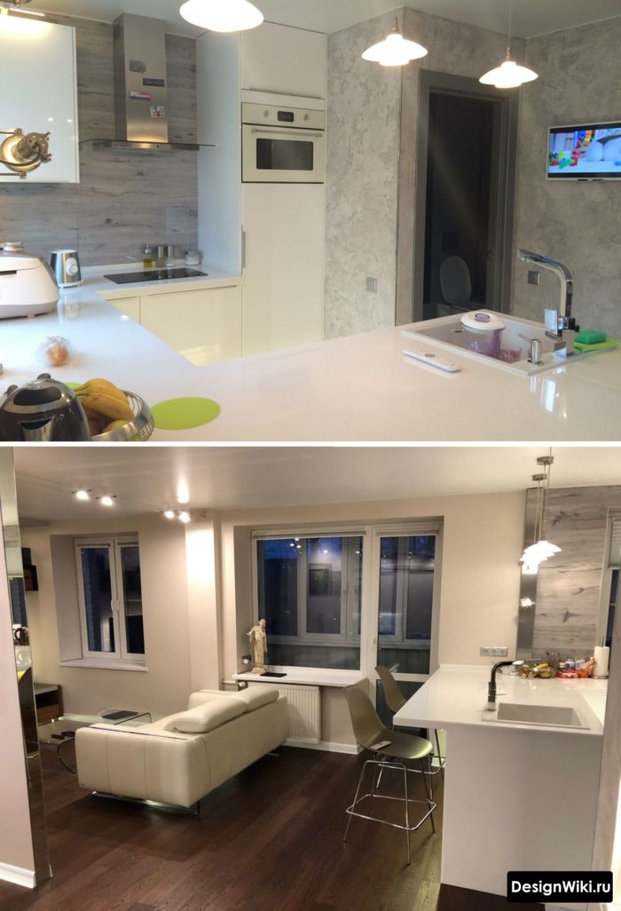 厨房与客厅一体化设计案例-82