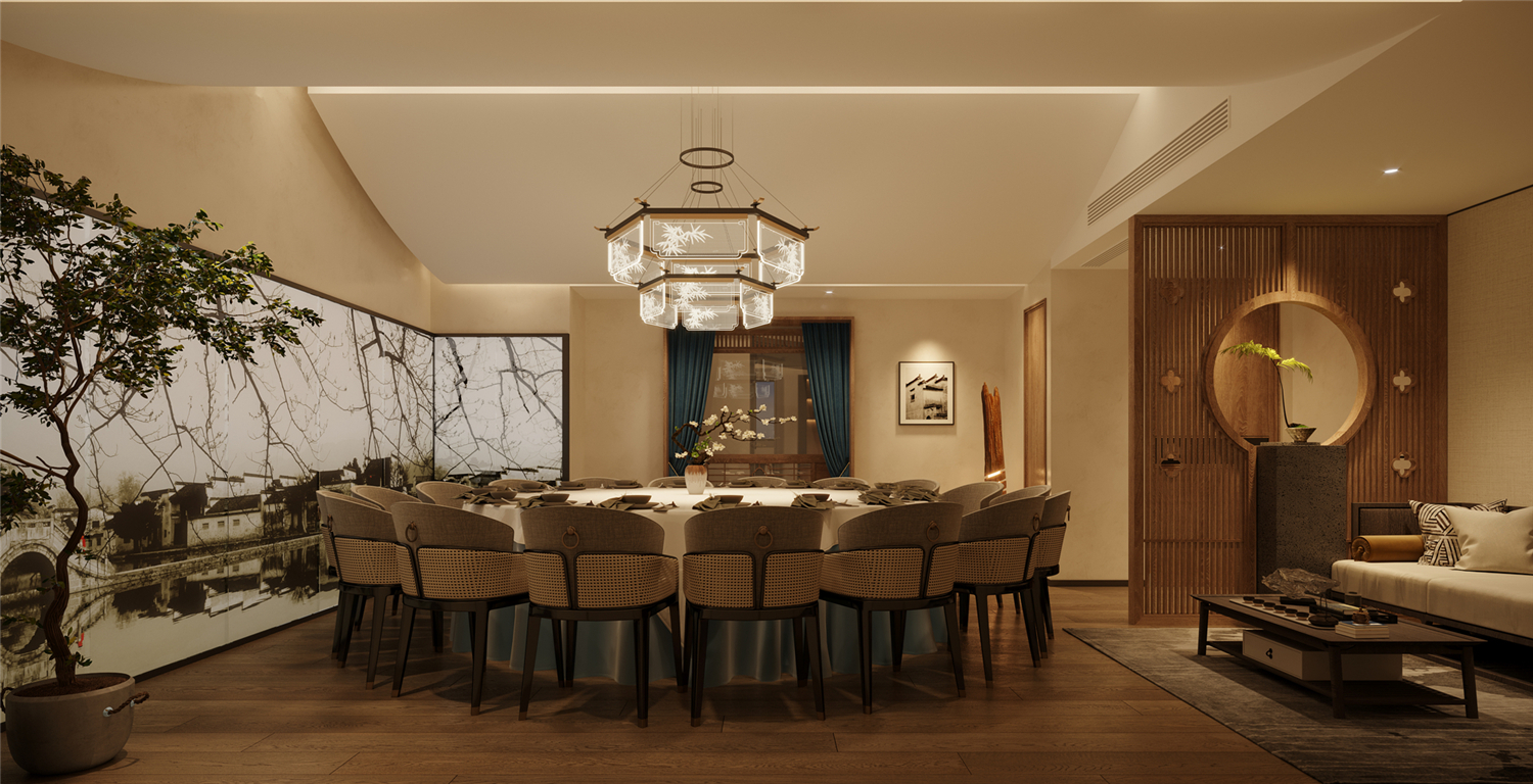 《淳圆外》餐厅 · 现代简约的新式徽派设计-27