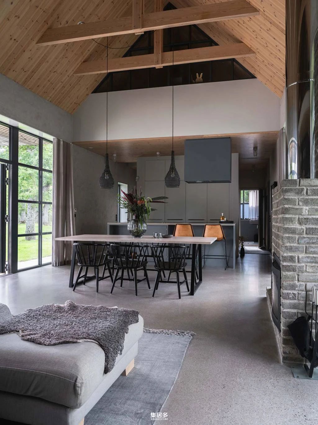 瑞典现代时尚谷仓式乡村小别墅-8