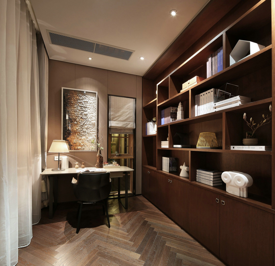 豪华别墅 现代风格付雨鑫陈设设计——桃花源别墅E户型-5