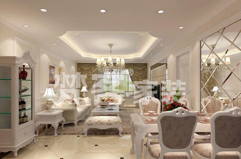 华城领秀142平简欧风 原始餐厅空间改造-17