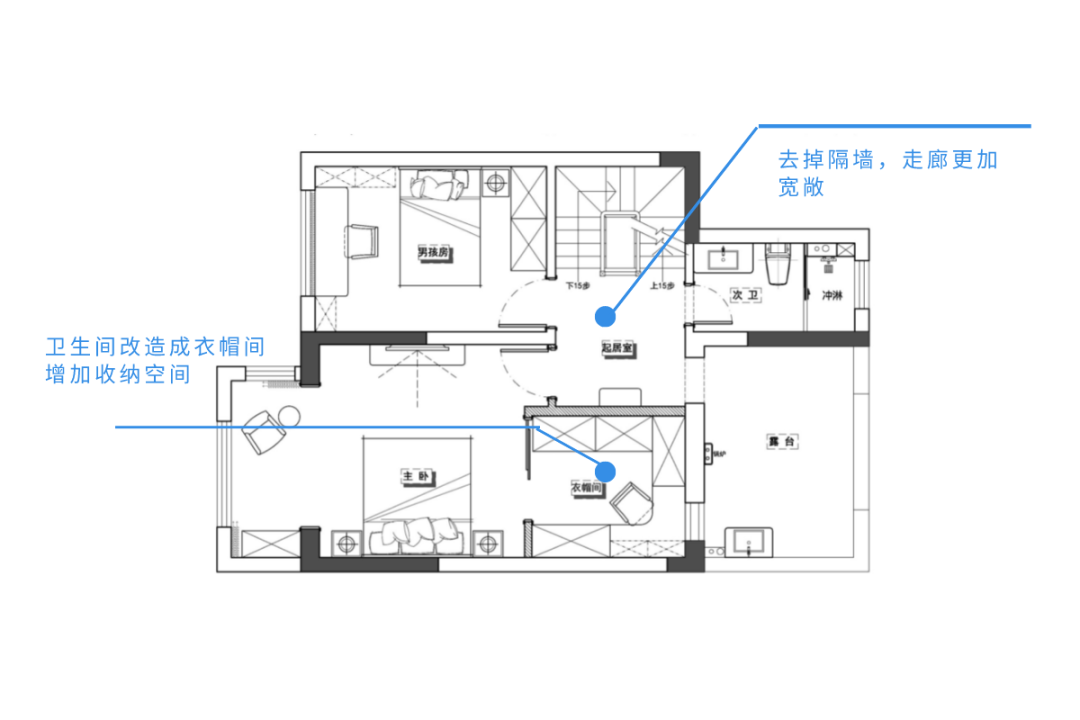 【12月新作】150㎡三层复式大宅，社交式餐厨空间+精致衣帽间将颜值与实用完美融合！-15