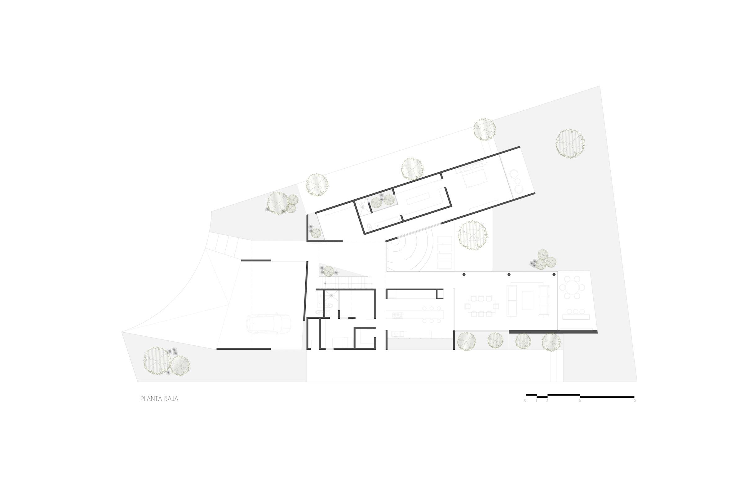 墨西哥梯形绿意住宅-26