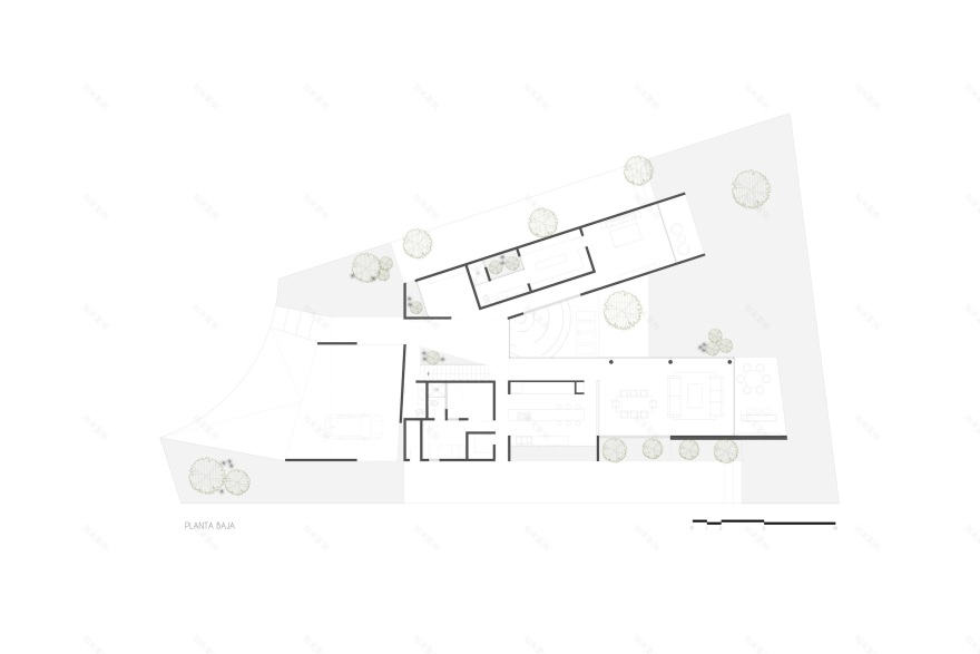 墨西哥梯形绿意住宅-26