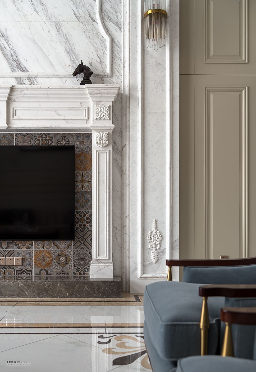 淄博华侨城 300㎡复式,「娜样年华」演绎复古风情-29