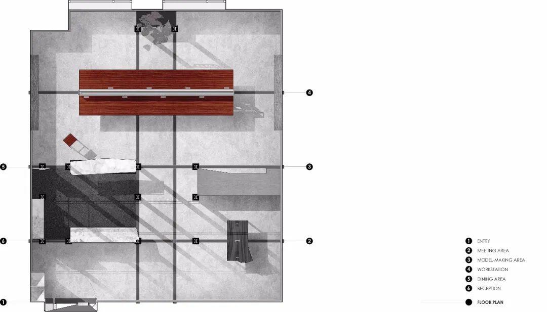 框架系统构建空间层次:建筑办公室丨印度丨Studio Juggernaut-48
