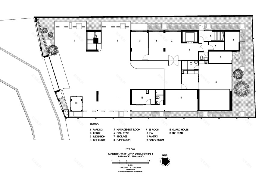 曼谷TRYP酒店&私人住宅,曼谷 / Somdoon Architects-41