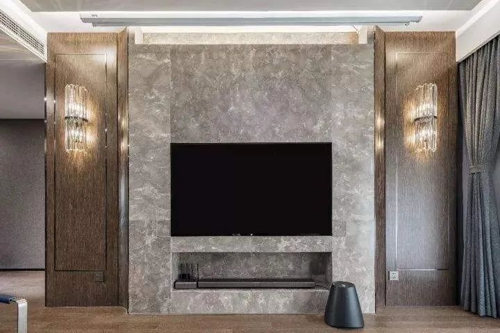 客厅电视背景墙藏线技巧,打造整洁美观空间-16