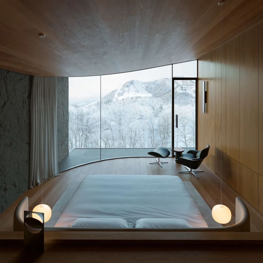 北海道之巅，与雪山共舞：这栋滑雪别墅重新定义了山居美学-26