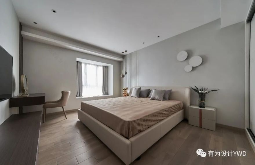 佛山南海中海千灯湖一号,木饰面与大理石的温暖碰撞-51